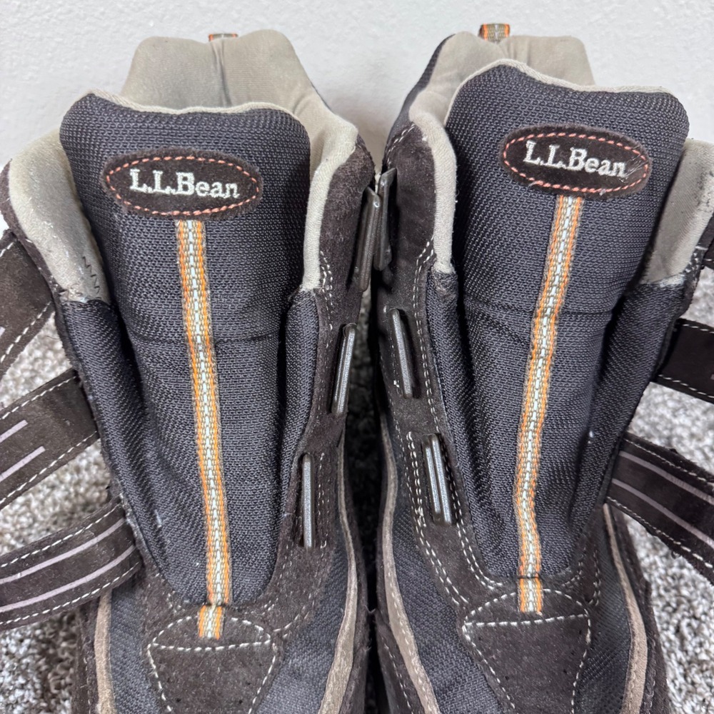 LL Bean Men's Tek 2.5 Primaloft Hiking Brown Suede Triple Strap Boots 12 Wide - Picture 9 of 11